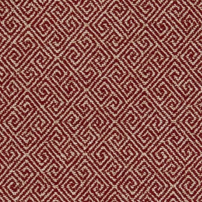 D2615 Greek Key Crimson